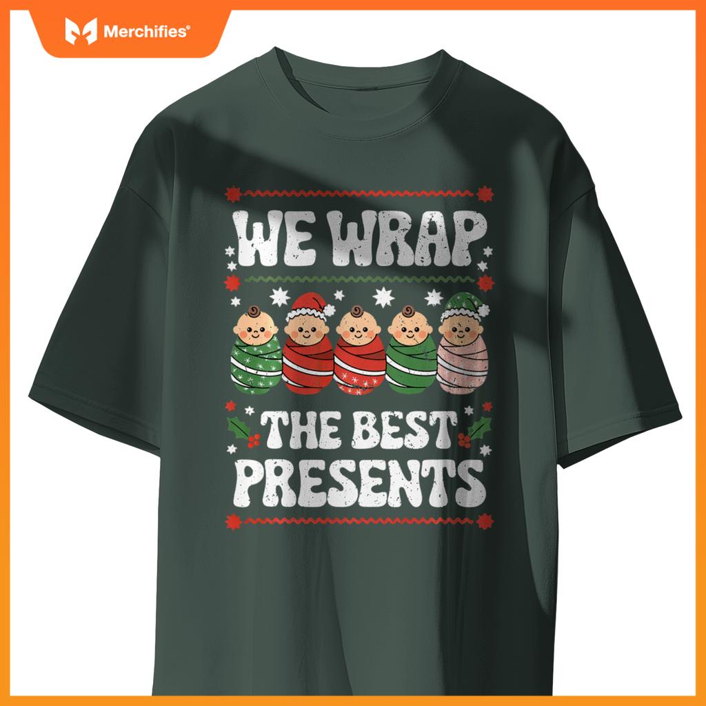 Funny Christmas NICU Nurses, L&D Nurse Neonatal Practitioner T-Shirt