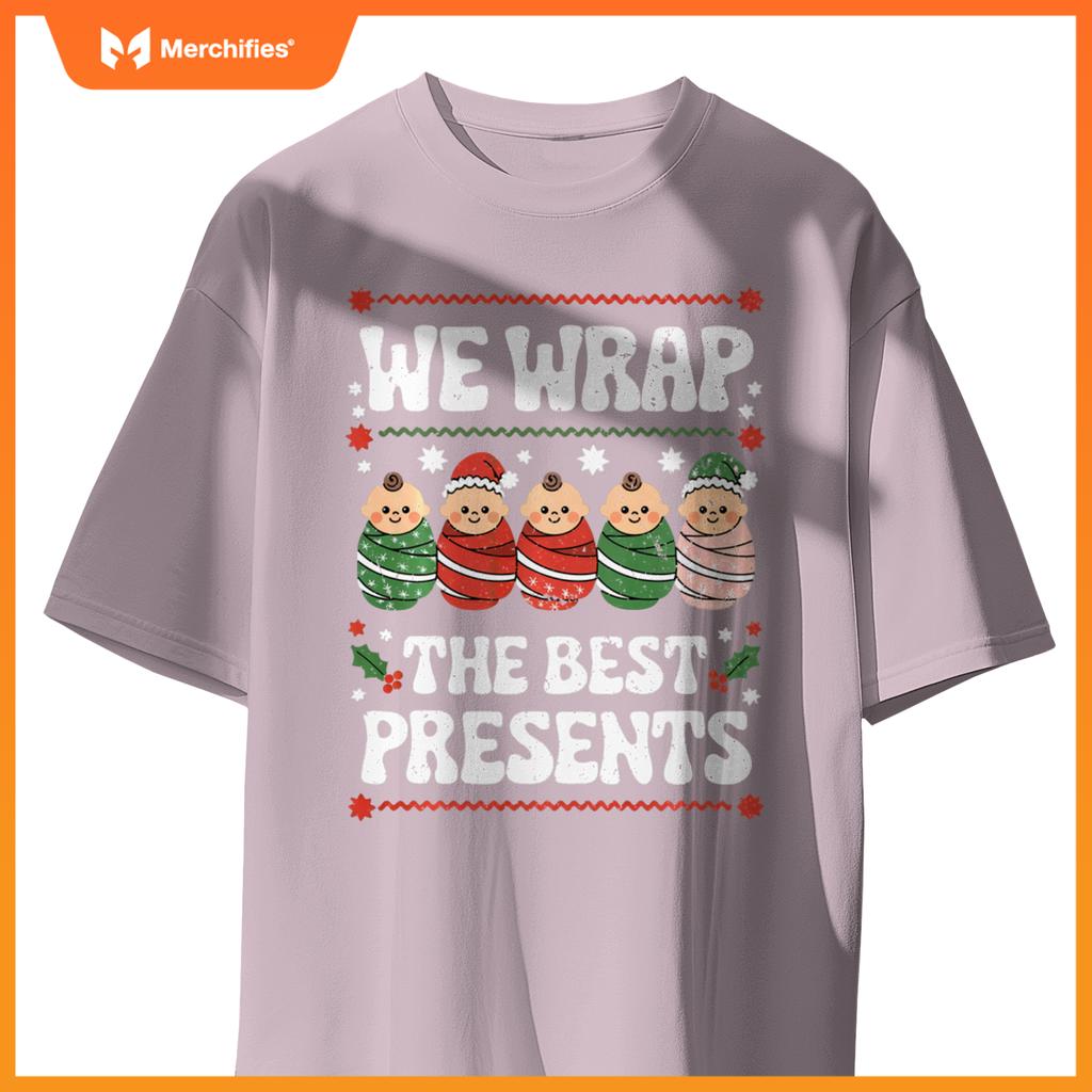 Funny Christmas NICU Nurses, L&D Nurse Neonatal Practitioner T-Shirt