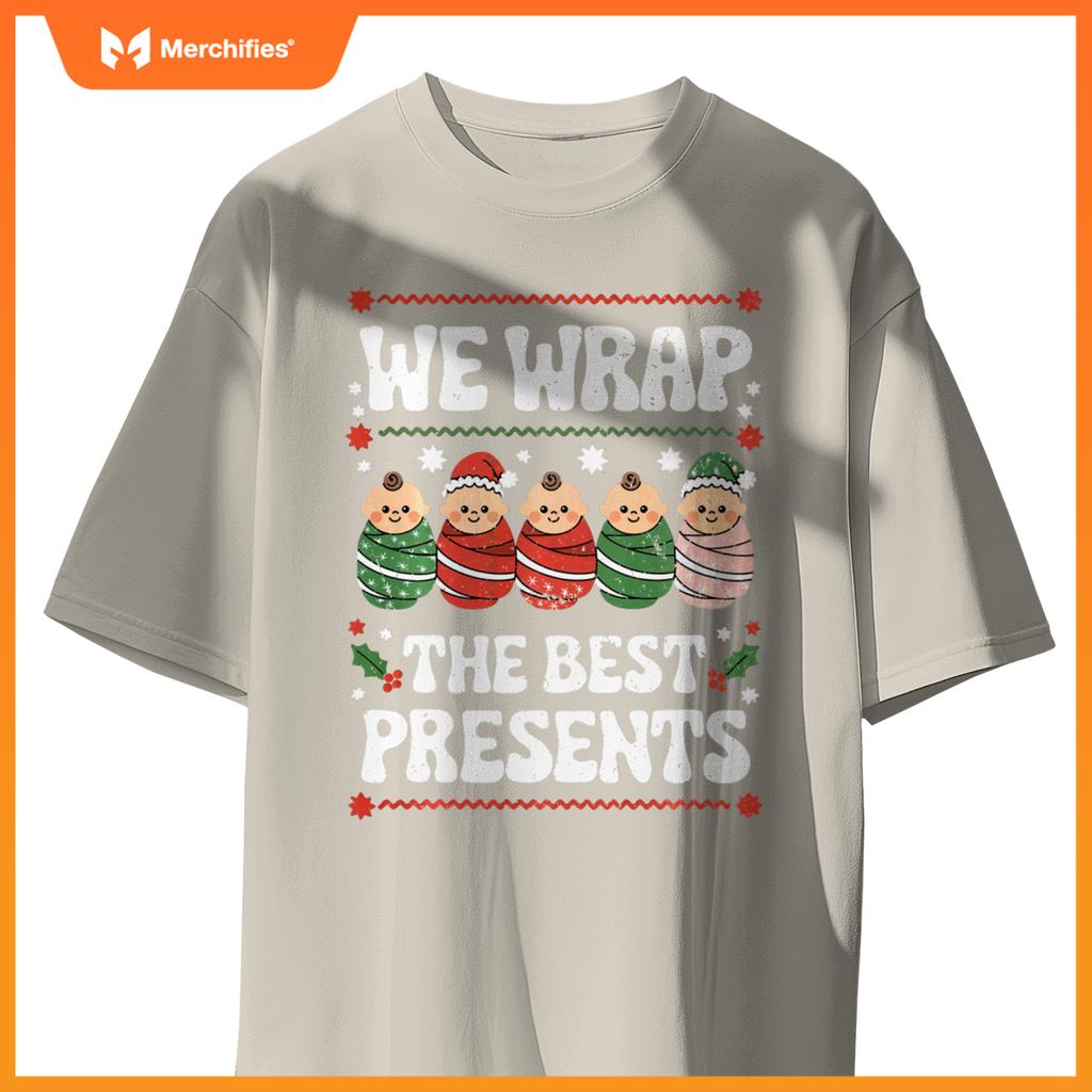 Funny Christmas NICU Nurses, L&D Nurse Neonatal Practitioner T-Shirt