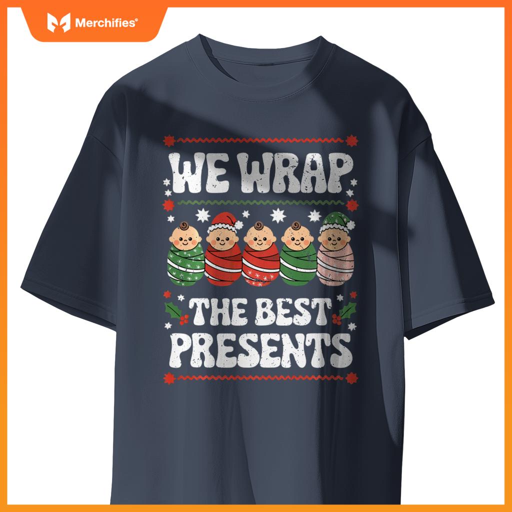 Funny Christmas NICU Nurses, L&D Nurse Neonatal Practitioner T-Shirt