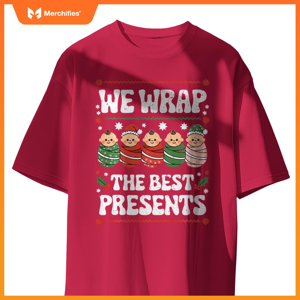 Funny Christmas NICU Nurses, L&D Nurse Neonatal Practitioner T-Shirt