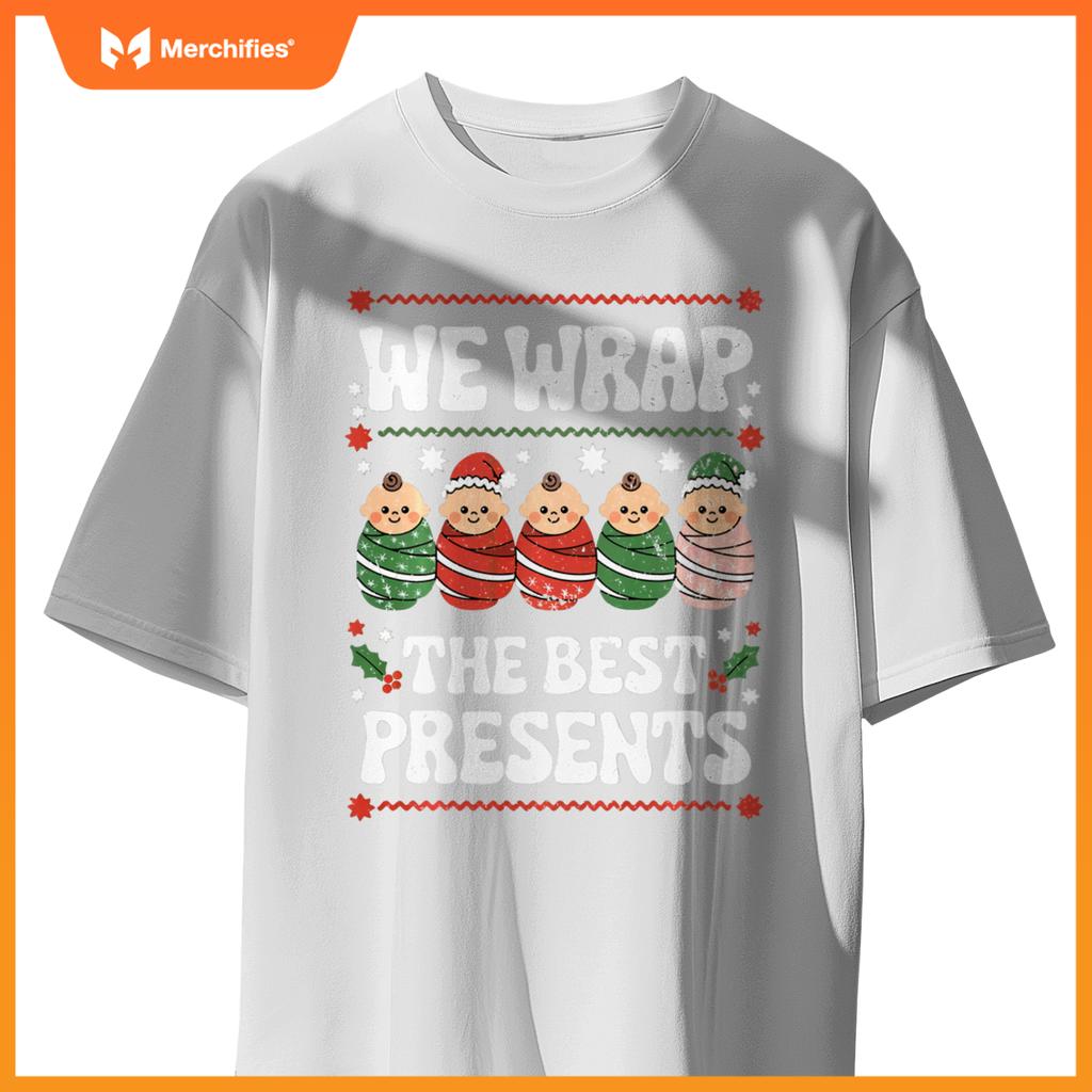 Funny Christmas NICU Nurses, L&D Nurse Neonatal Practitioner T-Shirt