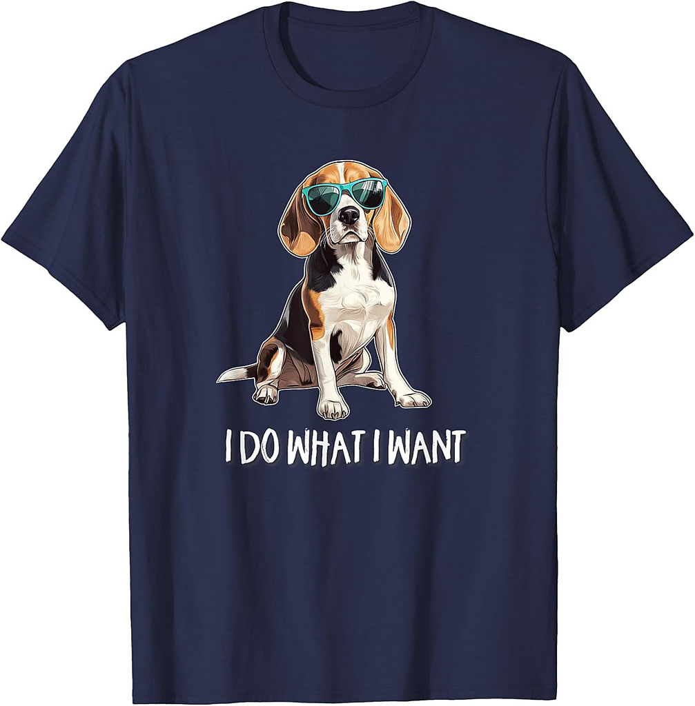 Funny Cute Do What I Want Beagle Lover T-Shirt