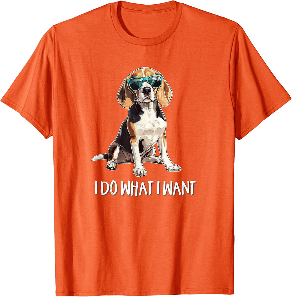 Funny Cute Do What I Want Beagle Lover T-Shirt
