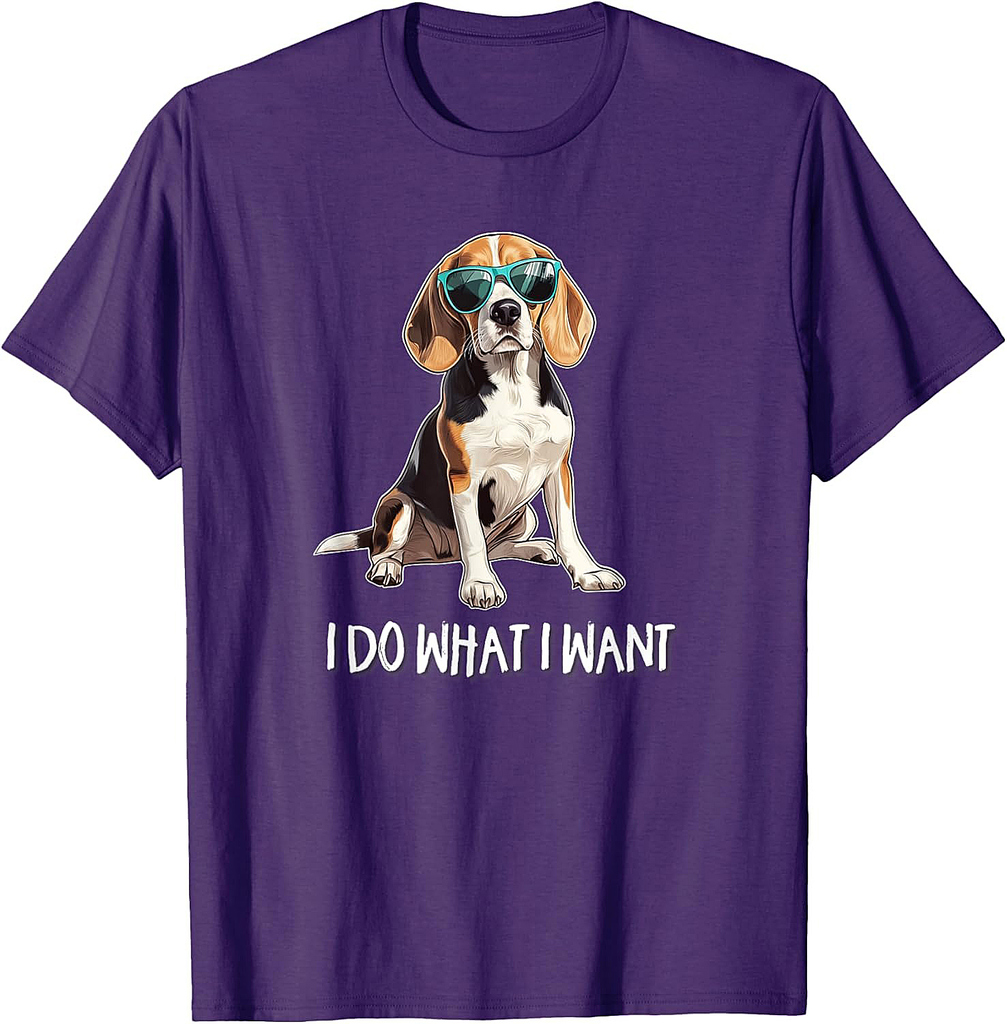 Funny Cute Do What I Want Beagle Lover T-Shirt