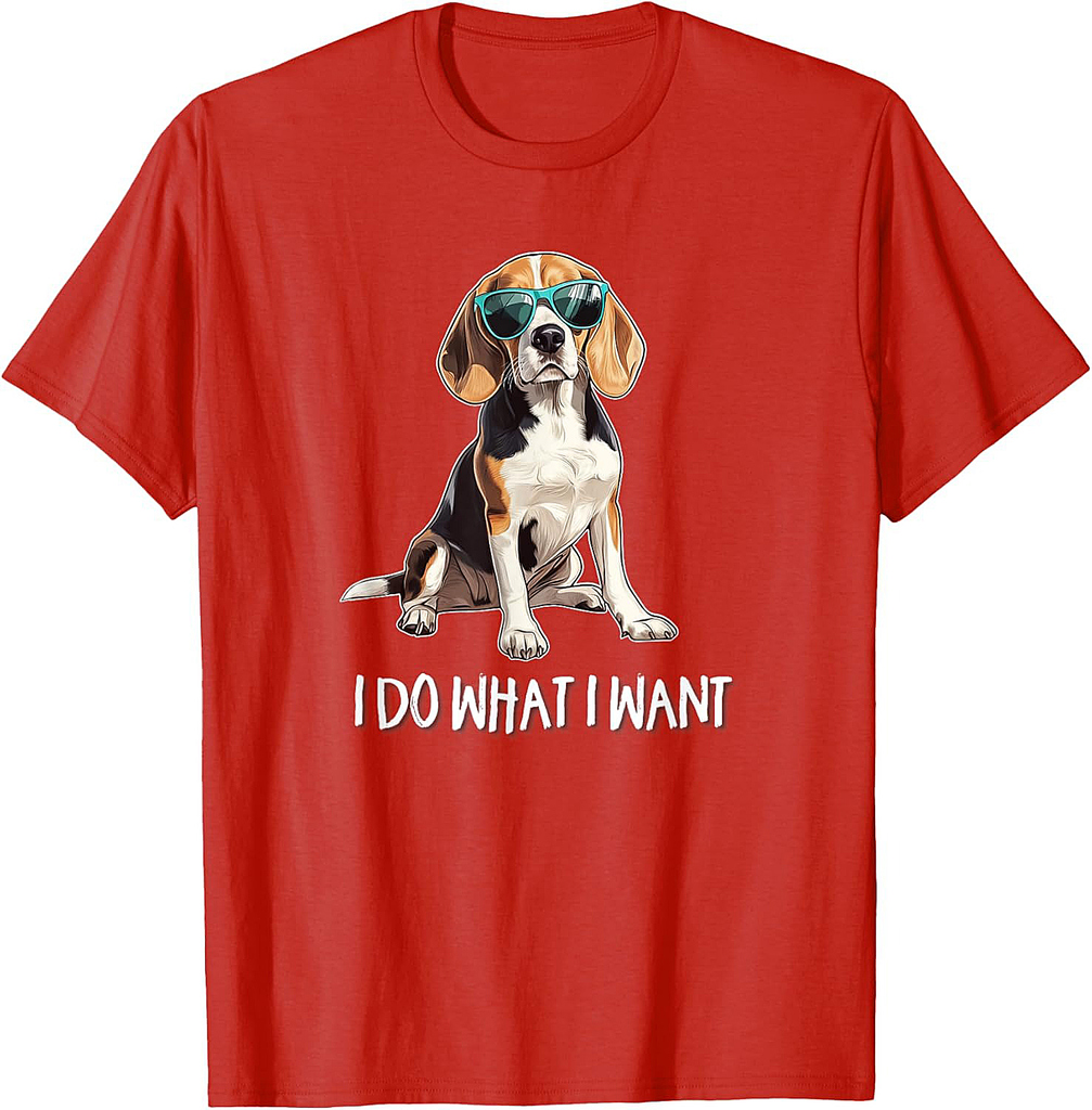 Funny Cute Do What I Want Beagle Lover T-Shirt
