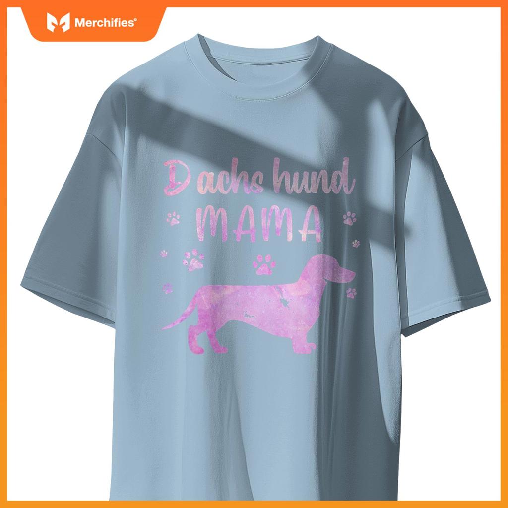 Funny Dachshund Mama Design For Women Girls Doxie Dog Lovers T-Shirt