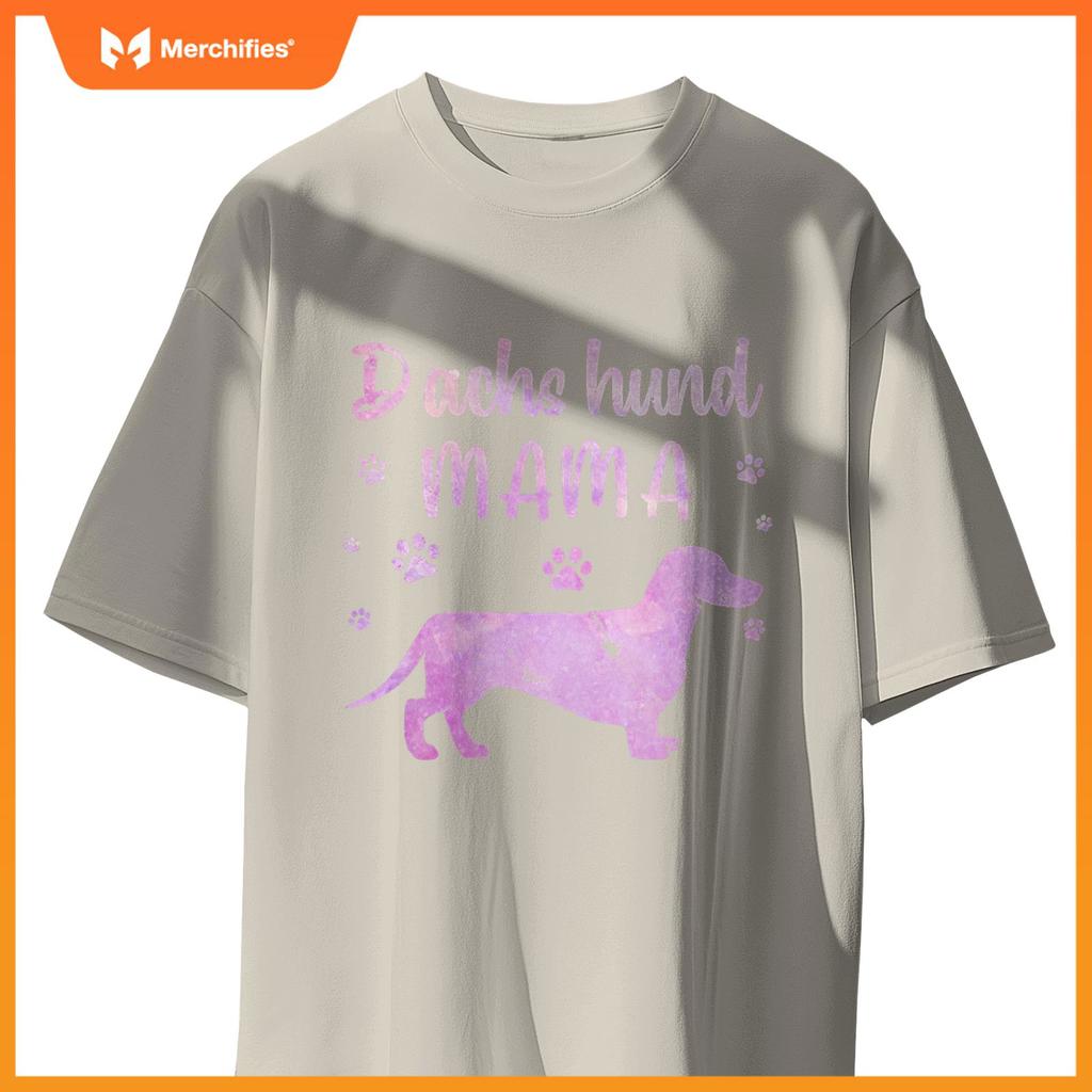 Funny Dachshund Mama Design For Women Girls Doxie Dog Lovers T-Shirt
