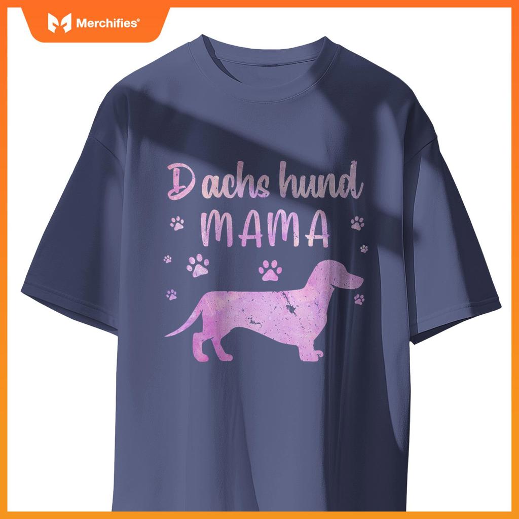 Funny Dachshund Mama Design For Women Girls Doxie Dog Lovers T-Shirt
