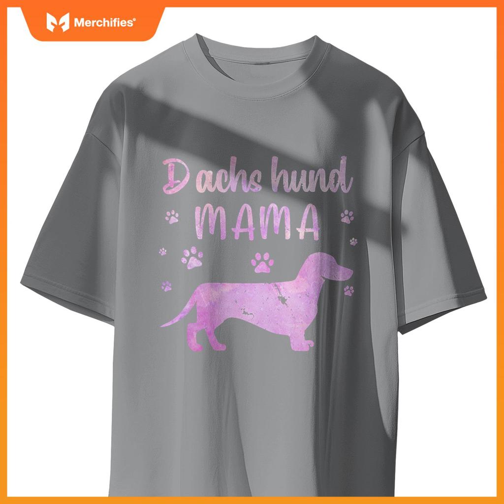 Funny Dachshund Mama Design For Women Girls Doxie Dog Lovers T-Shirt