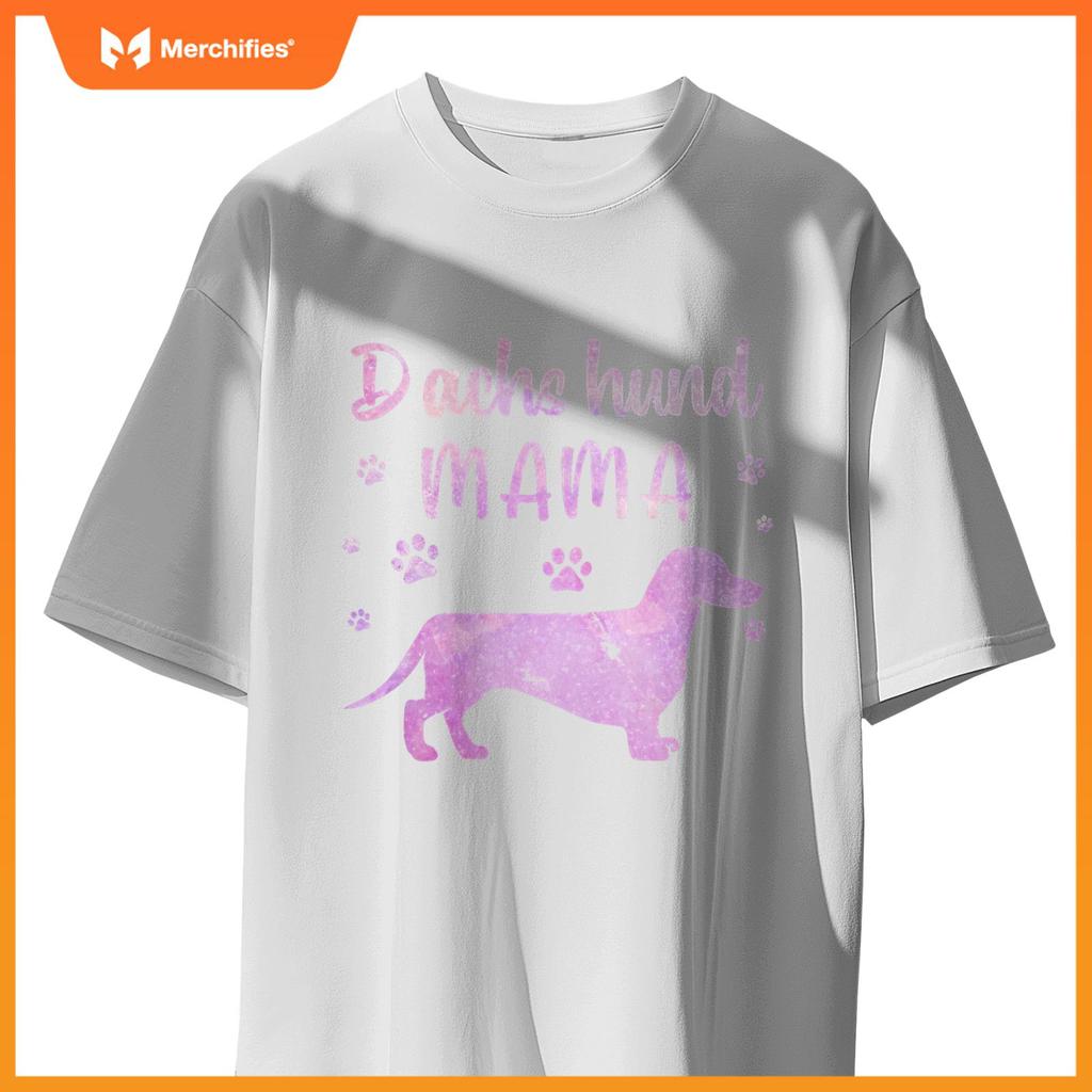 Funny Dachshund Mama Design For Women Girls Doxie Dog Lovers T-Shirt
