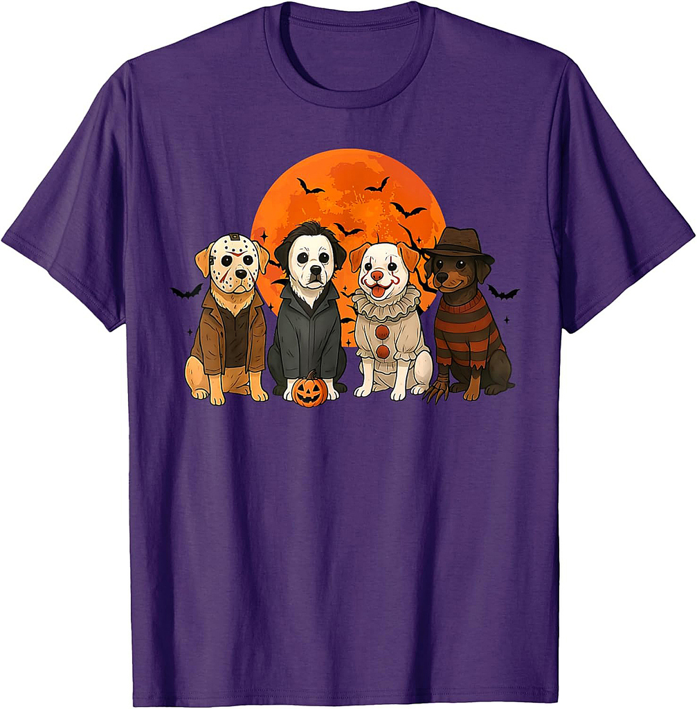 Funny Dog Halloween Costume Dog Women Men T-Shirt
