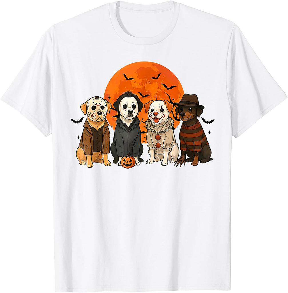 Funny Dog Halloween Costume Dog Women Men T-Shirt