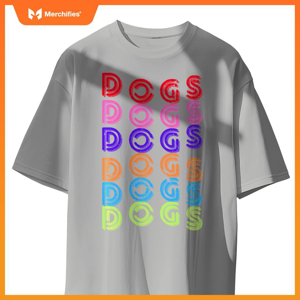 Funny Dogs Retro Vintage Dogs Puppy Dog Lover T-Shirt