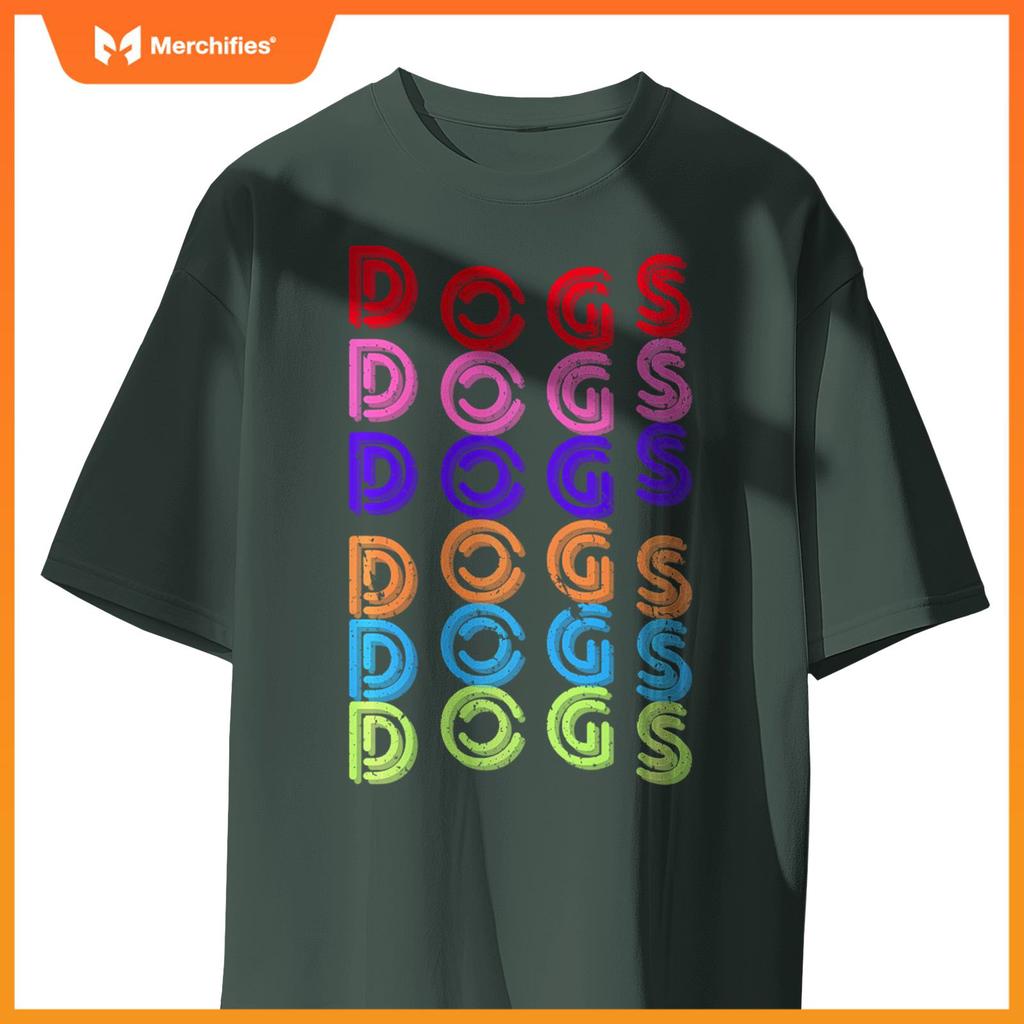 Funny Dogs Retro Vintage Dogs Puppy Dog Lover T-Shirt