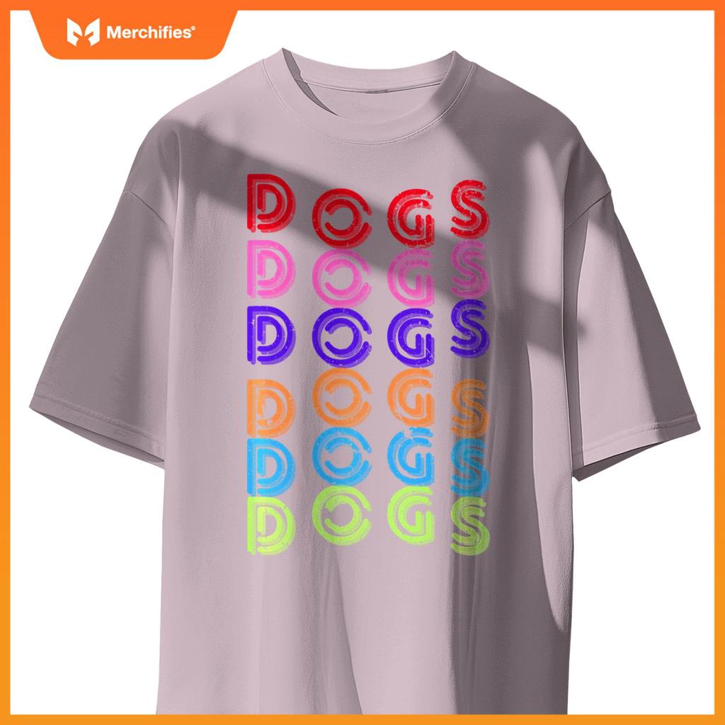 Funny Dogs Retro Vintage Dogs Puppy Dog Lover T-Shirt