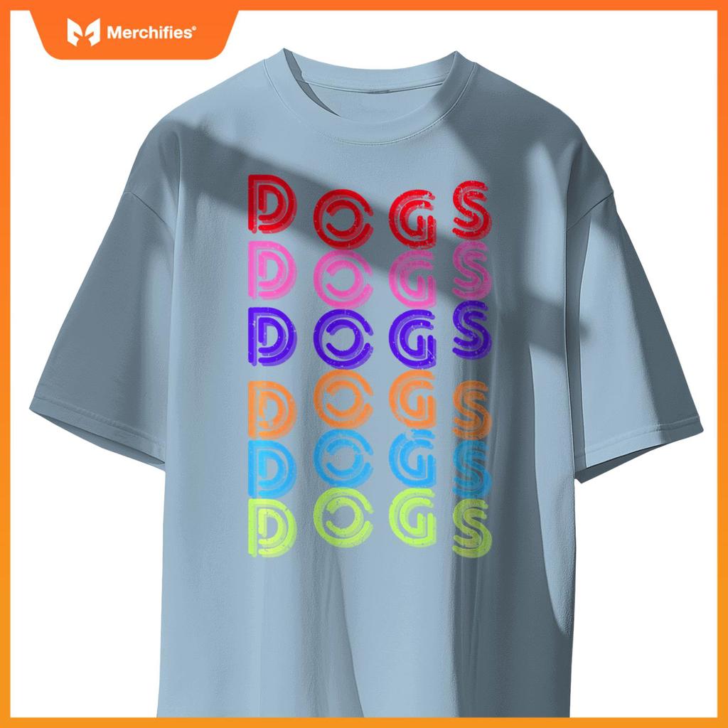 Funny Dogs Retro Vintage Dogs Puppy Dog Lover T-Shirt