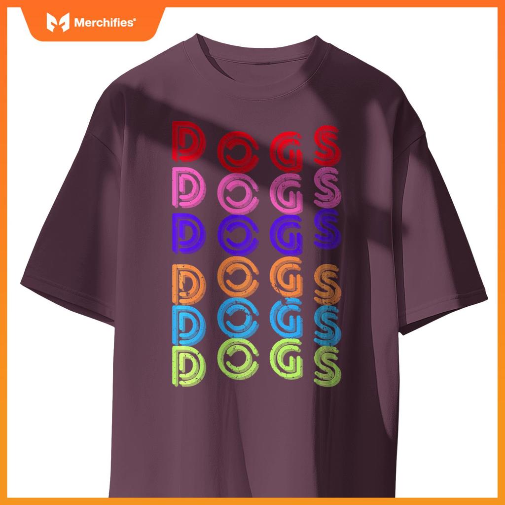 Funny Dogs Retro Vintage Dogs Puppy Dog Lover T-Shirt