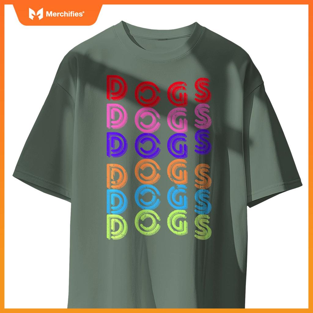 Funny Dogs Retro Vintage Dogs Puppy Dog Lover T-Shirt