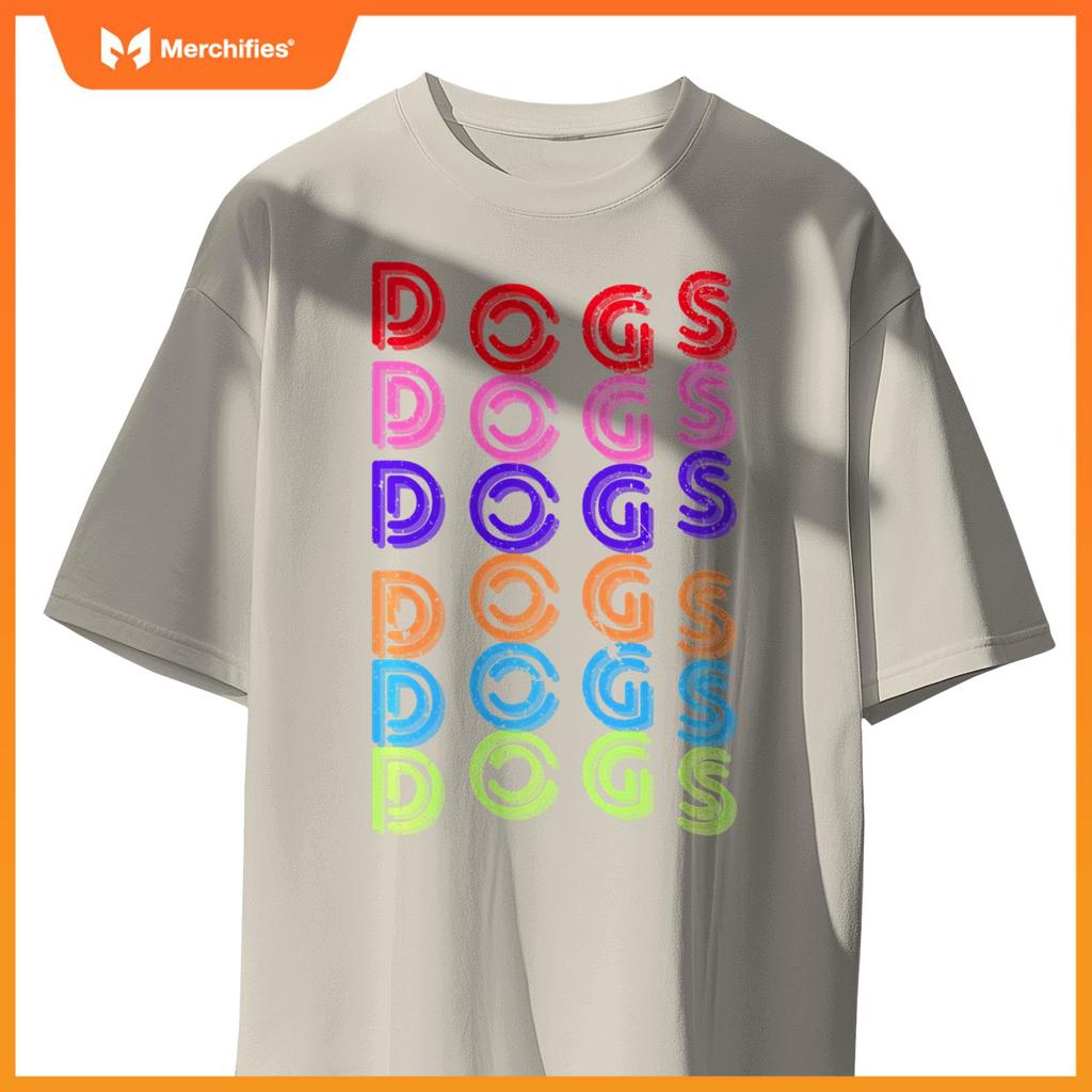 Funny Dogs Retro Vintage Dogs Puppy Dog Lover T-Shirt