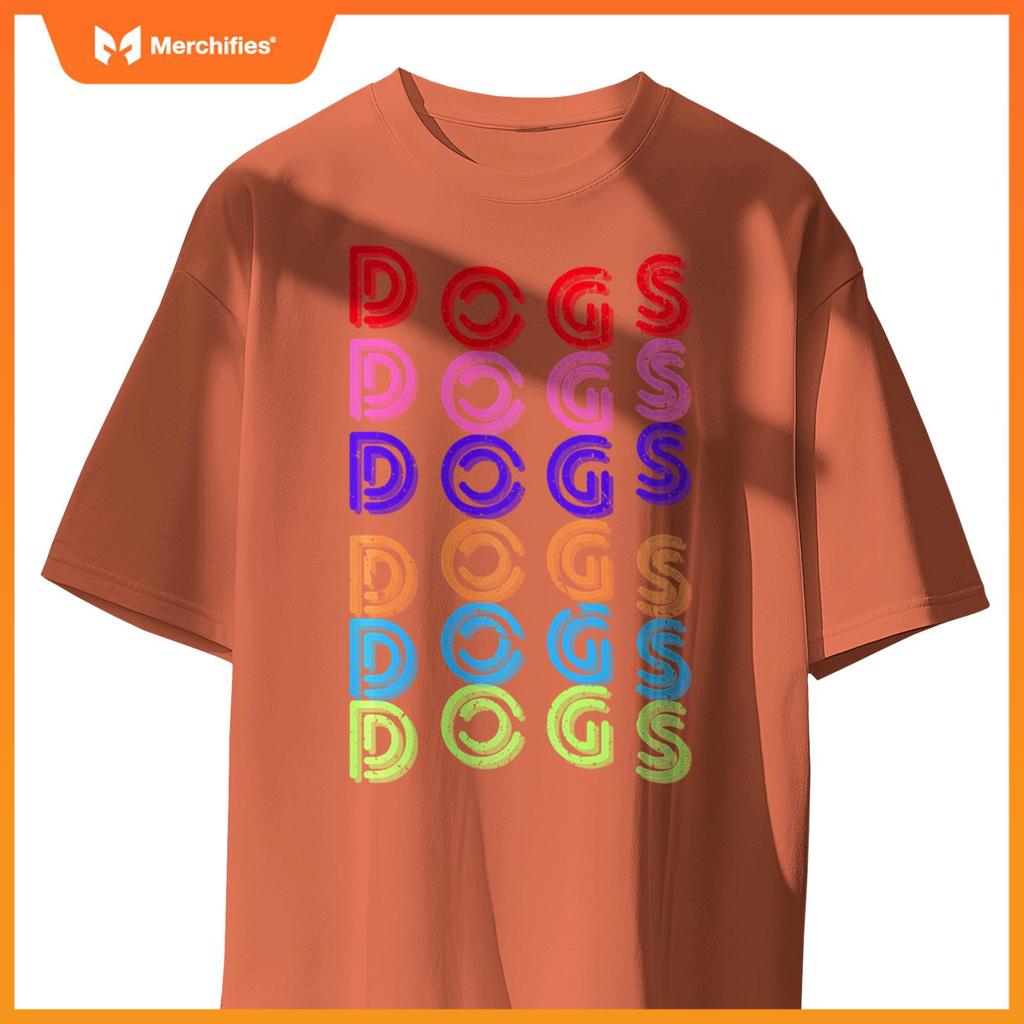 Funny Dogs Retro Vintage Dogs Puppy Dog Lover T-Shirt