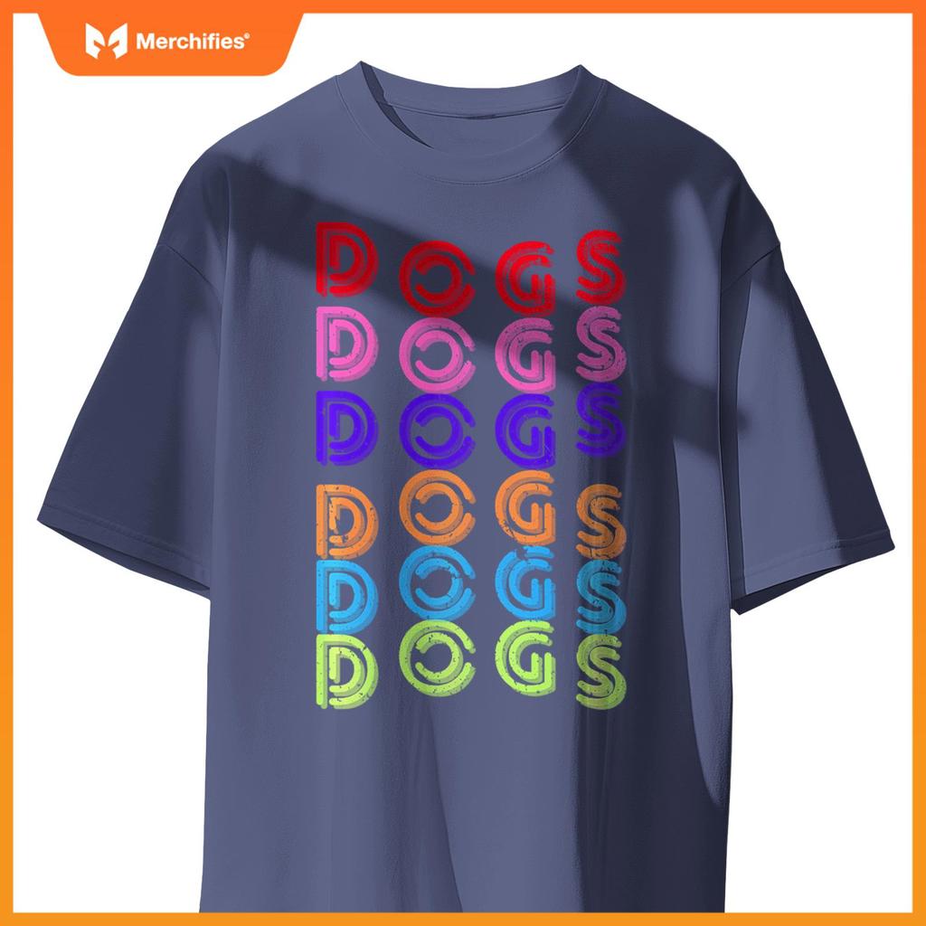 Funny Dogs Retro Vintage Dogs Puppy Dog Lover T-Shirt