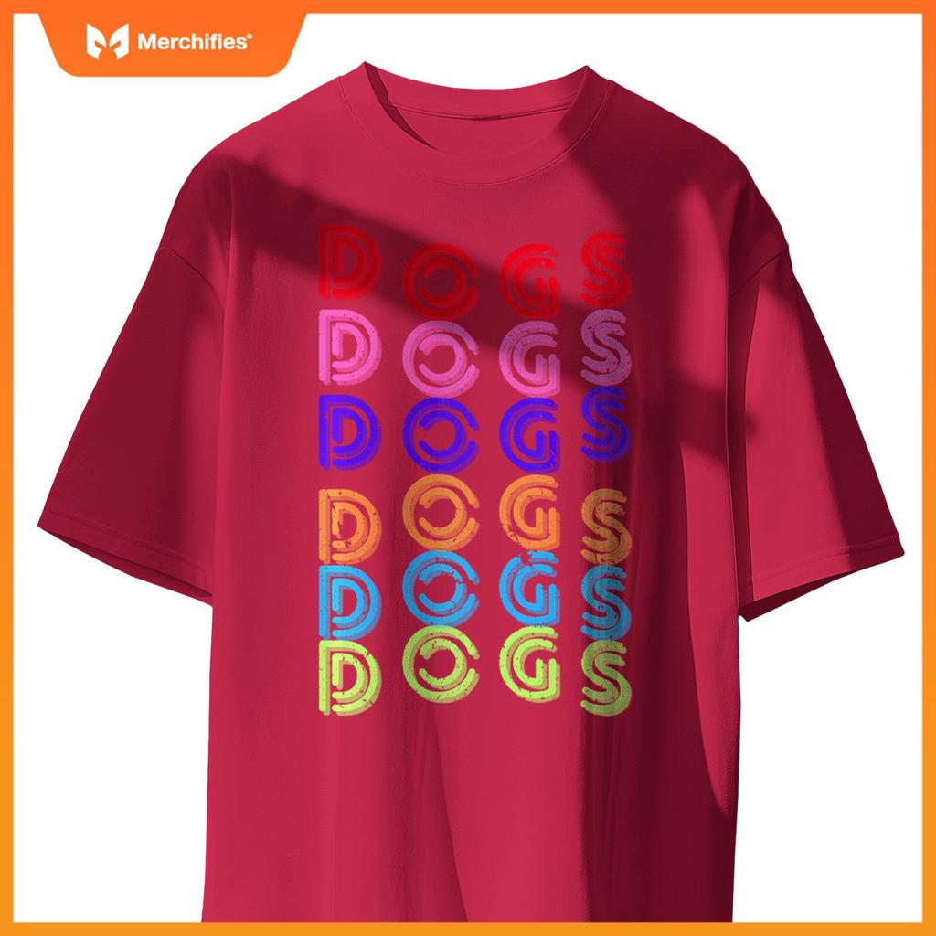 Funny Dogs Retro Vintage Dogs Puppy Dog Lover T-Shirt
