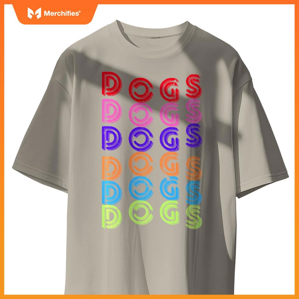 Funny Dogs Retro Vintage Dogs Puppy Dog Lover T-Shirt