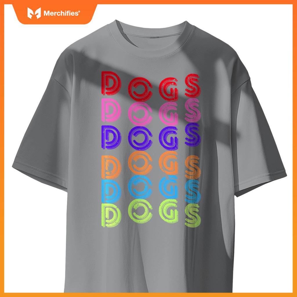 Funny Dogs Retro Vintage Dogs Puppy Dog Lover T-Shirt