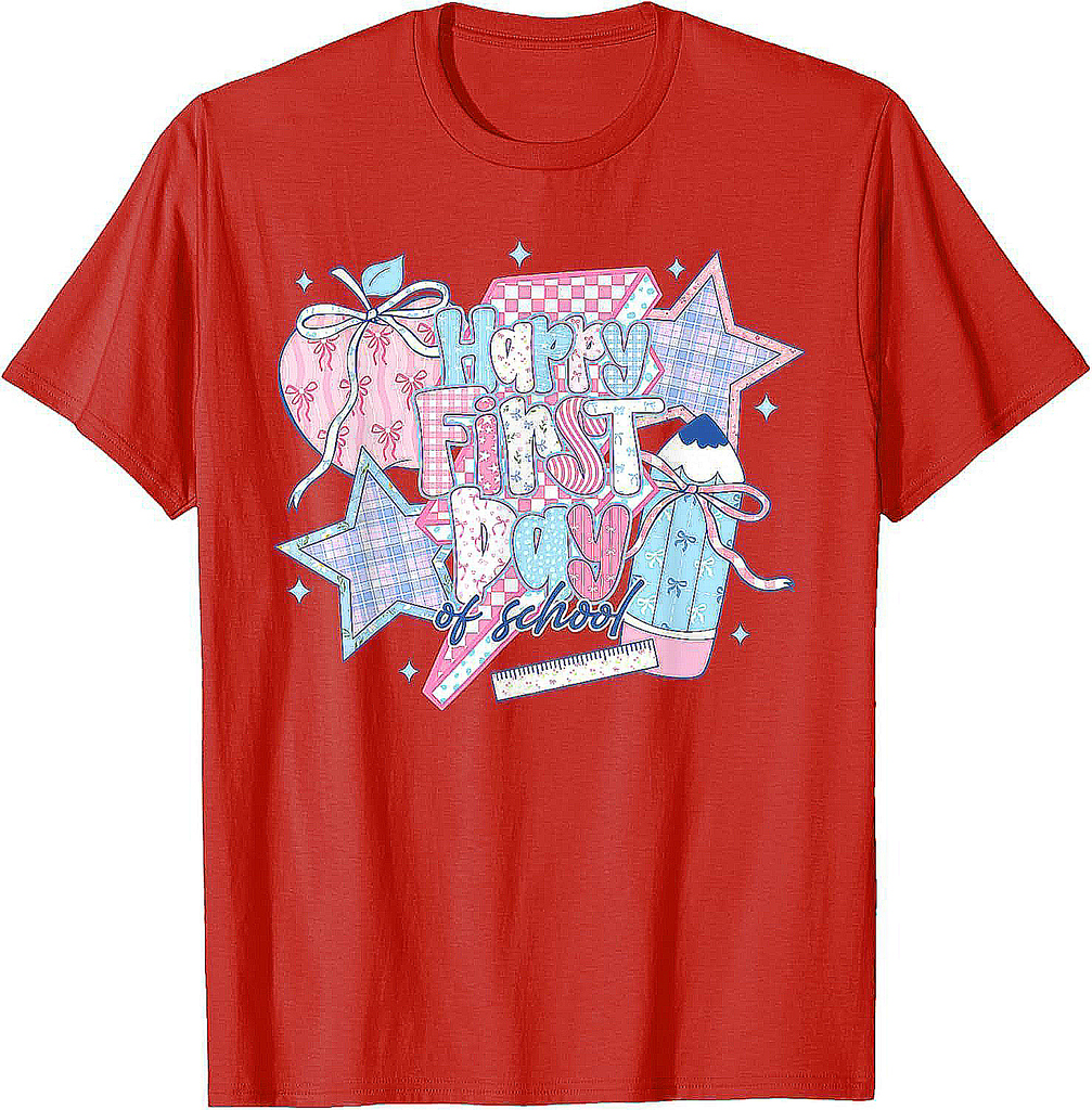 Funny First Day Of School Back To School Women Girl Teacher T-Shirt