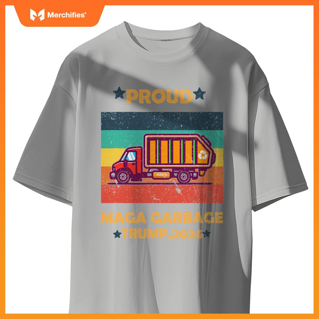 Funny Garbage Truck 2024 Campaign Design T-Shirt