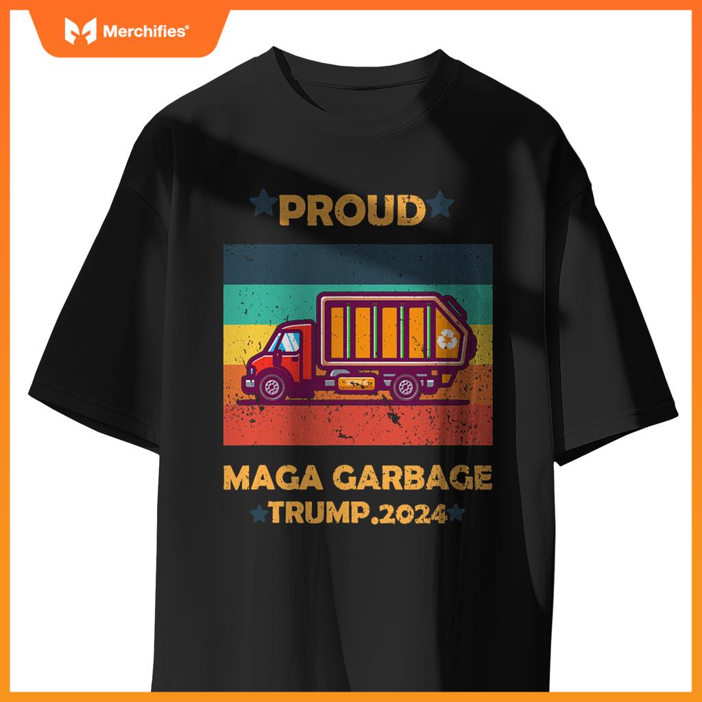 Funny Garbage Truck 2024 Campaign Design T-Shirt