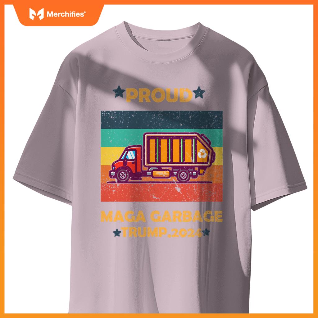 Funny Garbage Truck 2024 Campaign Design T-Shirt