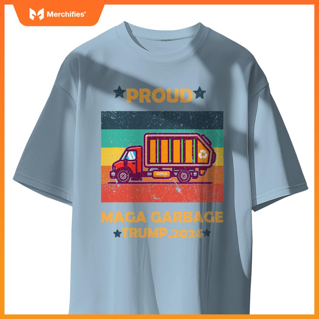 Funny Garbage Truck 2024 Campaign Design T-Shirt