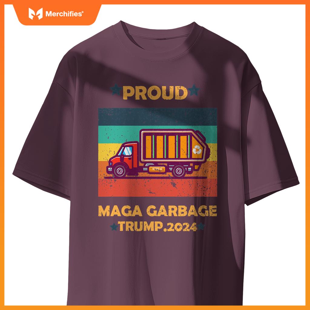 Funny Garbage Truck 2024 Campaign Design T-Shirt