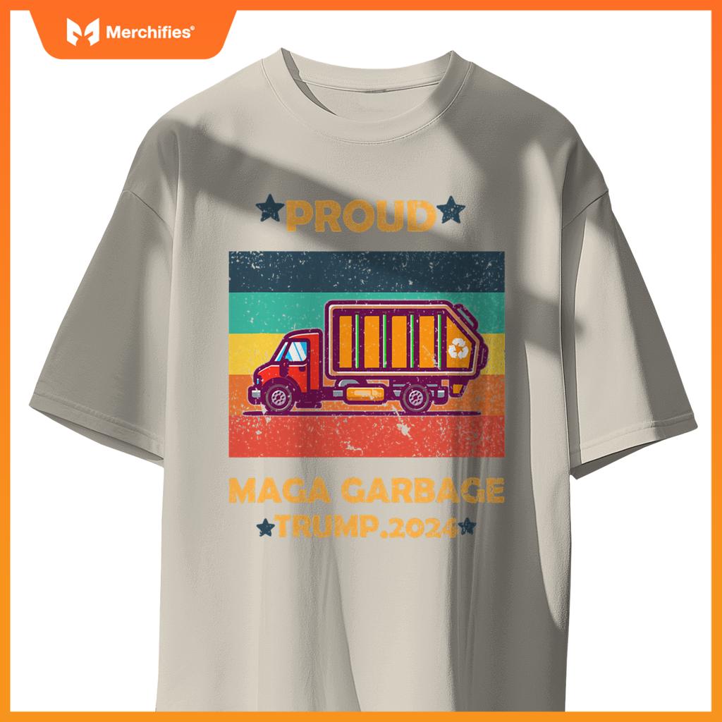 Funny Garbage Truck 2024 Campaign Design T-Shirt