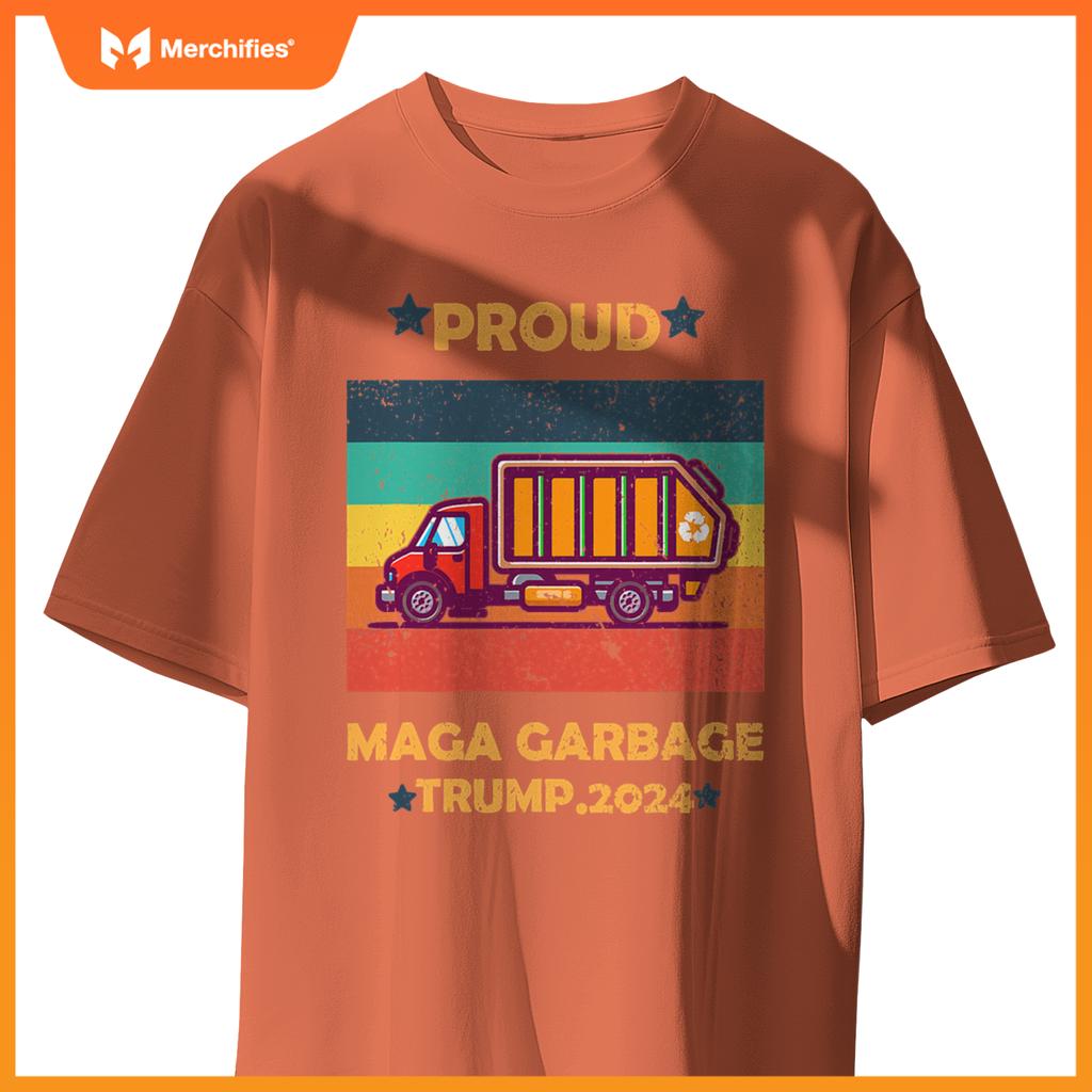 Funny Garbage Truck 2024 Campaign Design T-Shirt