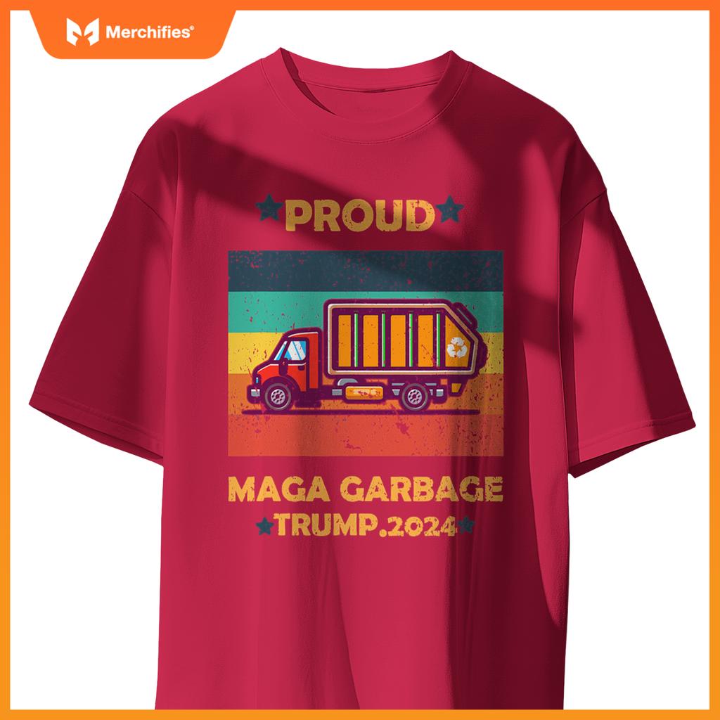 Funny Garbage Truck 2024 Campaign Design T-Shirt