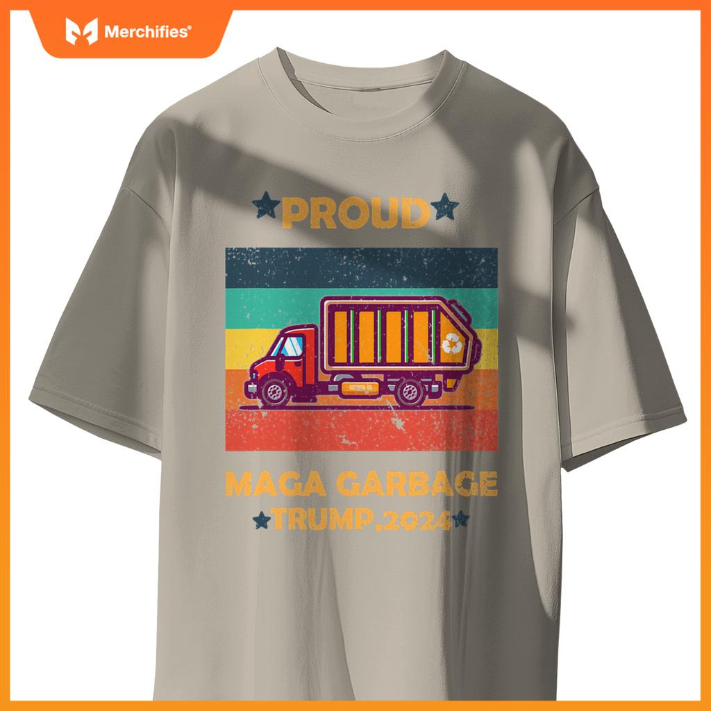 Funny Garbage Truck 2024 Campaign Design T-Shirt
