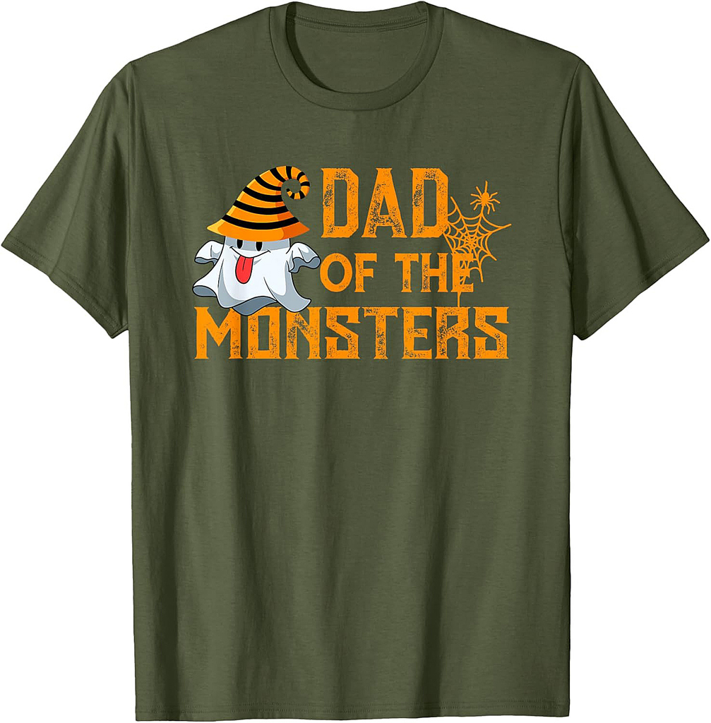 Funny Ghost Halloween Costume Dad T-Shirt