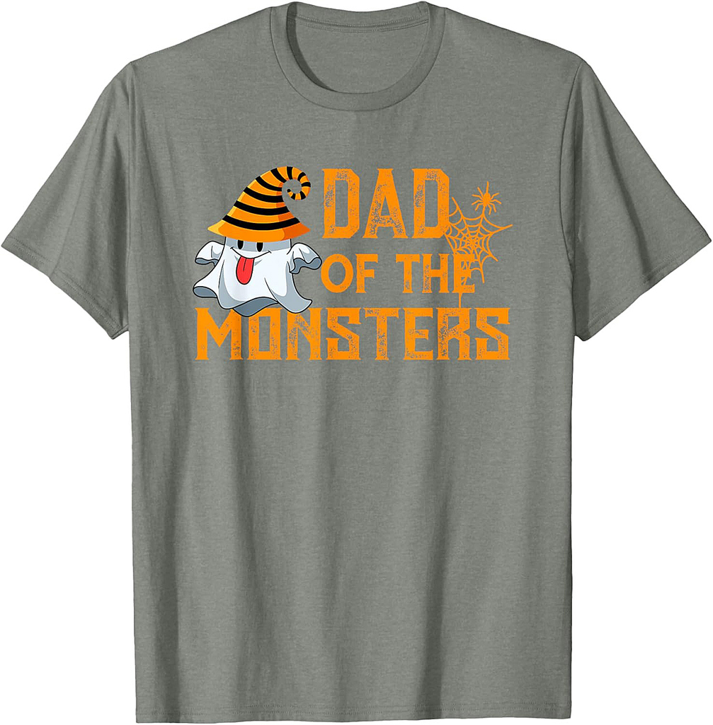 Funny Ghost Halloween Costume Dad T-Shirt