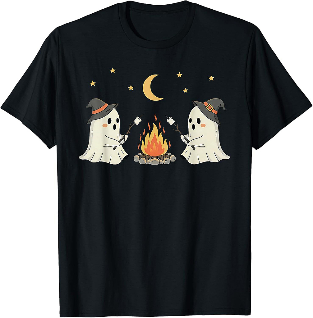 Funny Ghost Spooky Season Happy Halloween Trick Or Treat T-Shirt