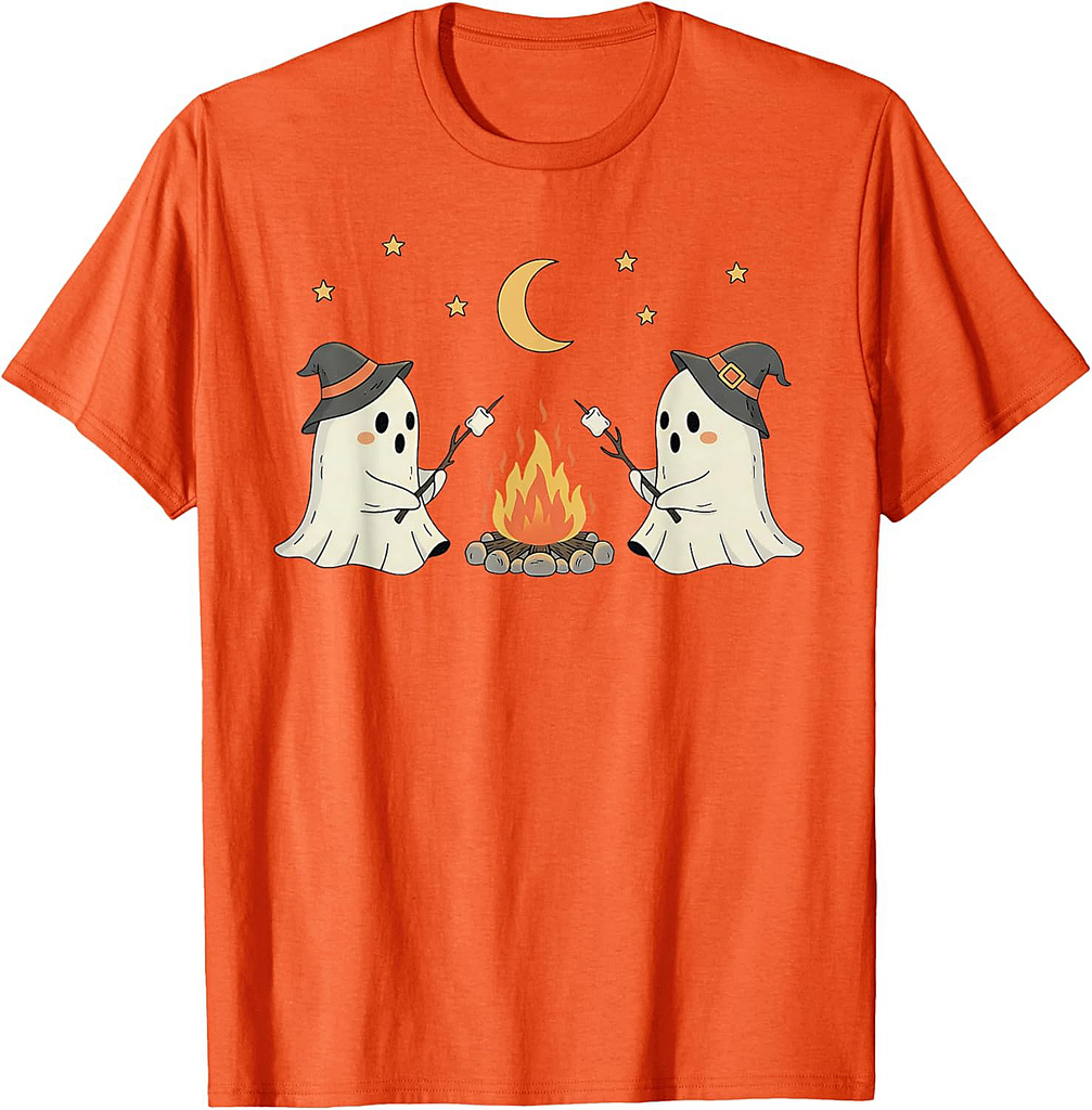 Funny Ghost Spooky Season Happy Halloween Trick Or Treat T-Shirt
