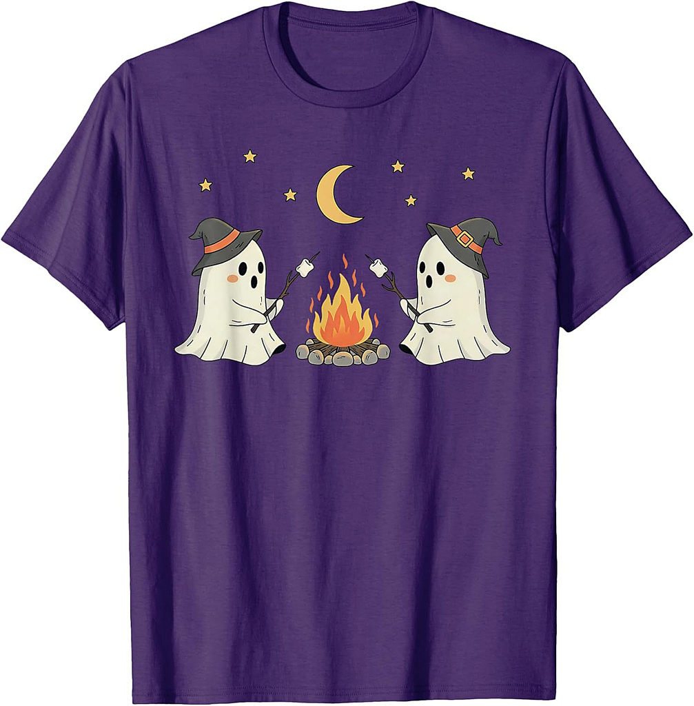 Funny Ghost Spooky Season Happy Halloween Trick Or Treat T-Shirt