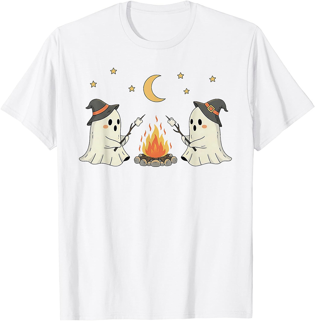 Funny Ghost Spooky Season Happy Halloween Trick Or Treat T-Shirt