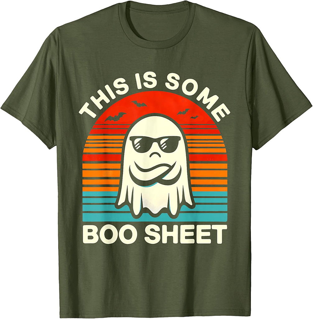 Funny Halloween Shirts For Men Women This Is Some Boo Sheet T-Shirt