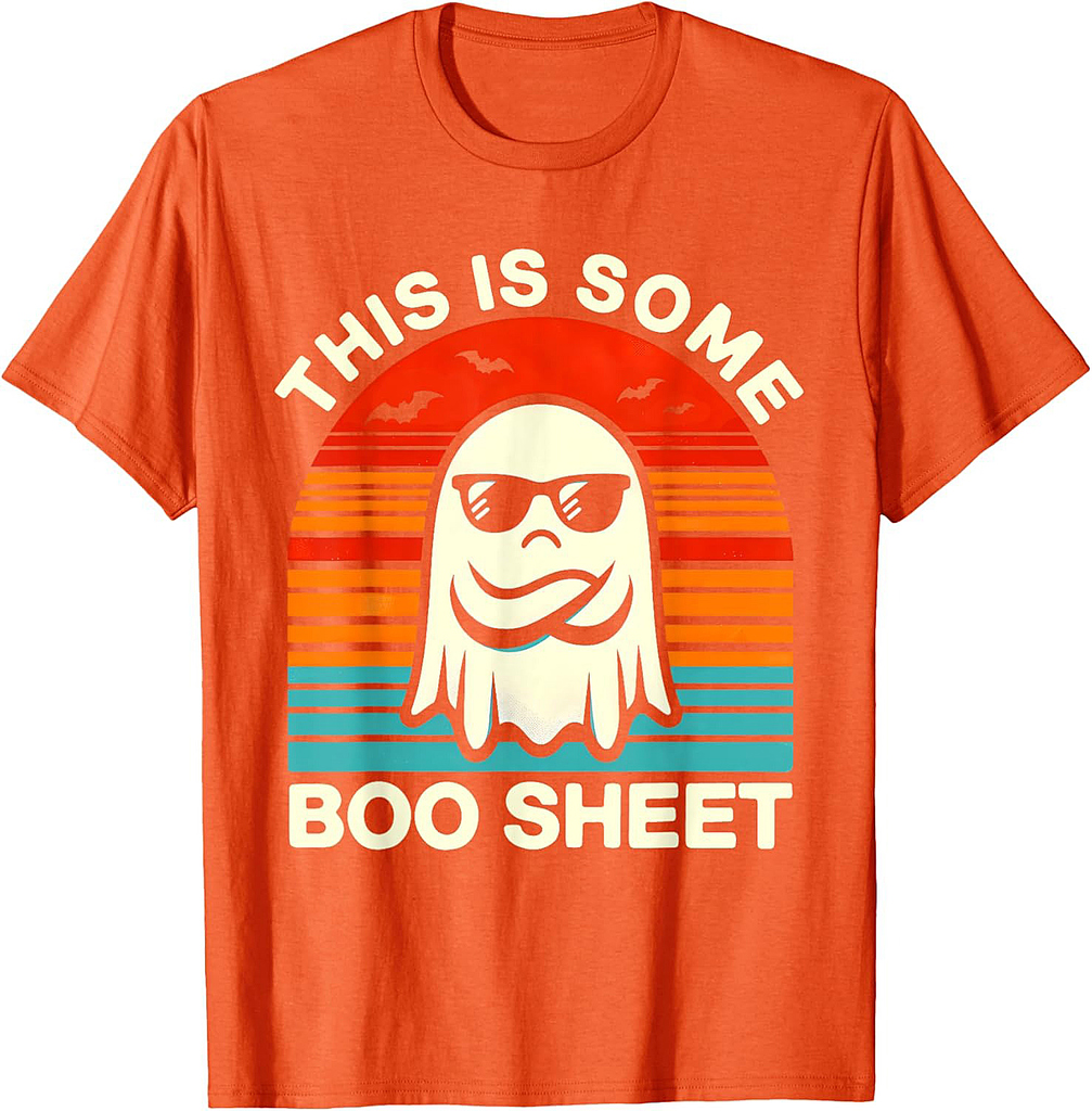 Funny Halloween Shirts For Men Women This Is Some Boo Sheet T-Shirt