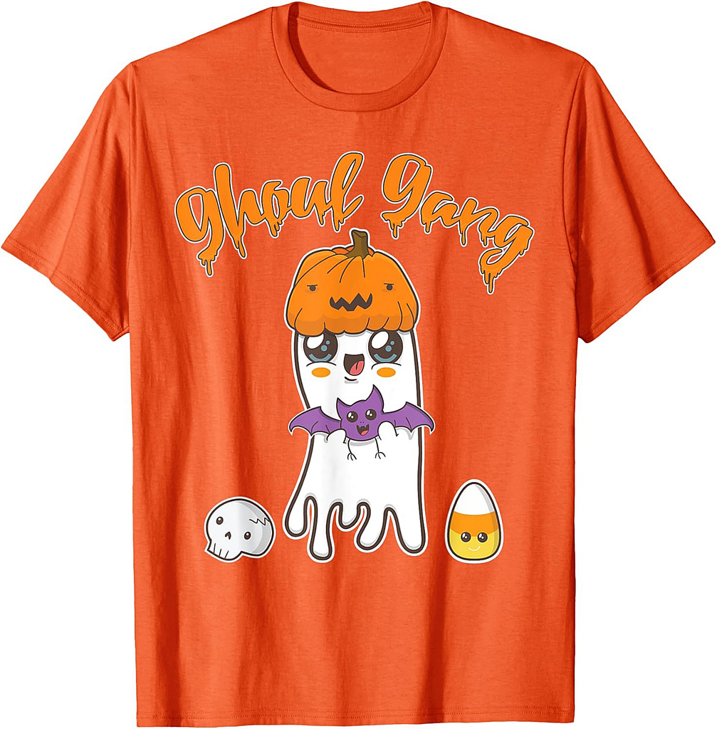 Funny Halloween Tea Ghoul Gang Ghost Costume Gift T-Shirt