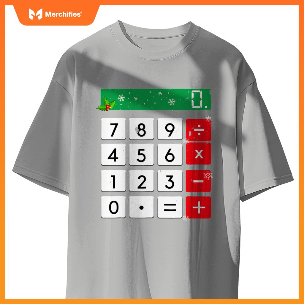 Funny Math Teacher Christmas Costume Men Women Calculator