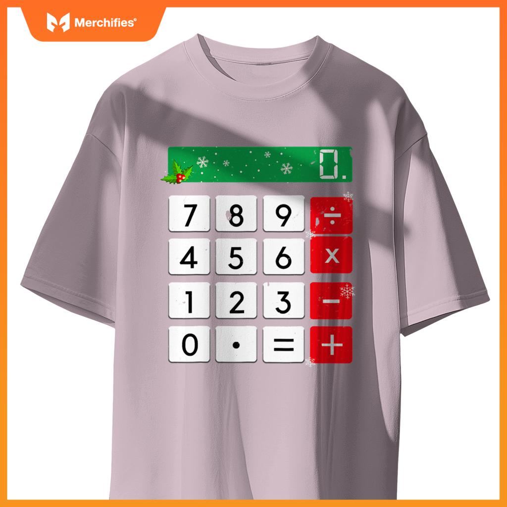 Funny Math Teacher Christmas Costume Men Women Calculator